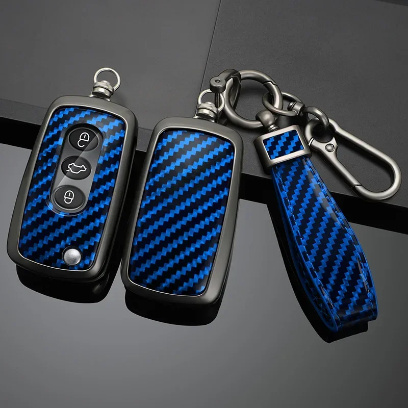 

Carbon Fiber Zinc Alloy Car Key Case Cover For VW Volkswagen Phaeton Bentley Bentayga Continental GT Flying Spur Mulsanne Auto