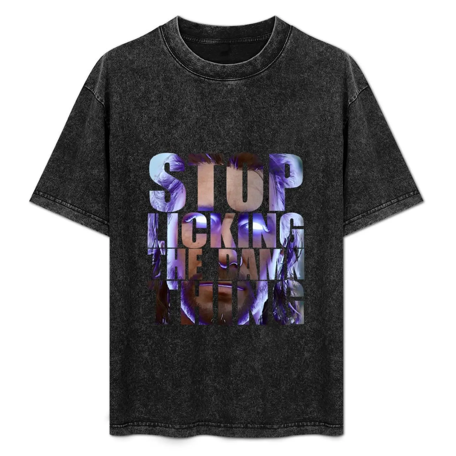 

Stop Licking The Spider T-Shirt man clothes plus sizes anime clothes mens graphic t-shirts big and tall