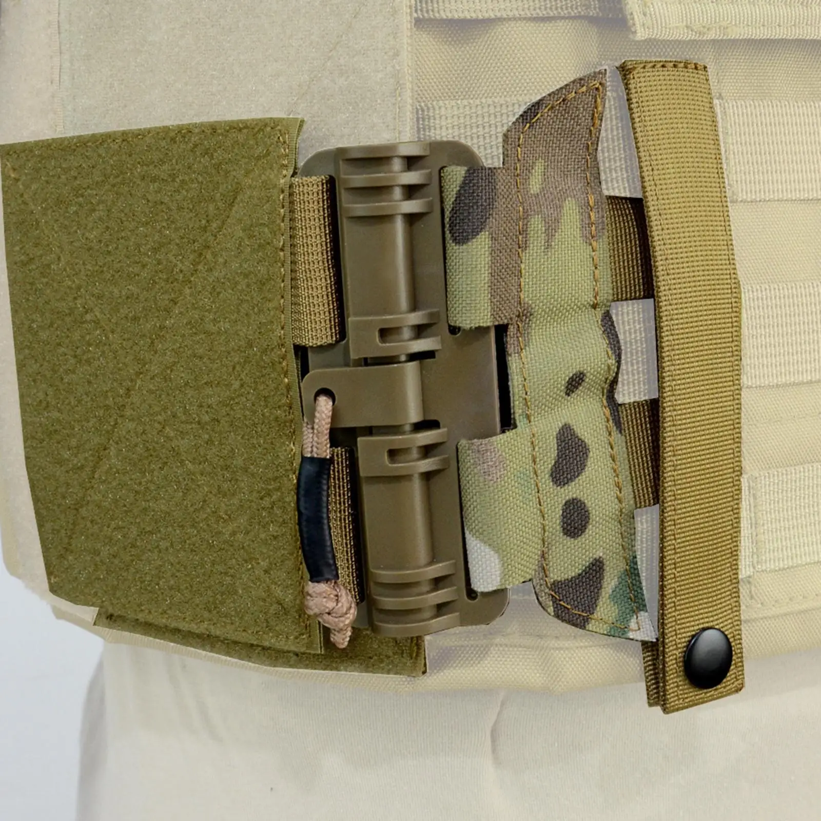 

Quick Release Buckle Set Durable Nylon Vest Accessory Kit Panel Clips Fast Attachments for JPC Vests