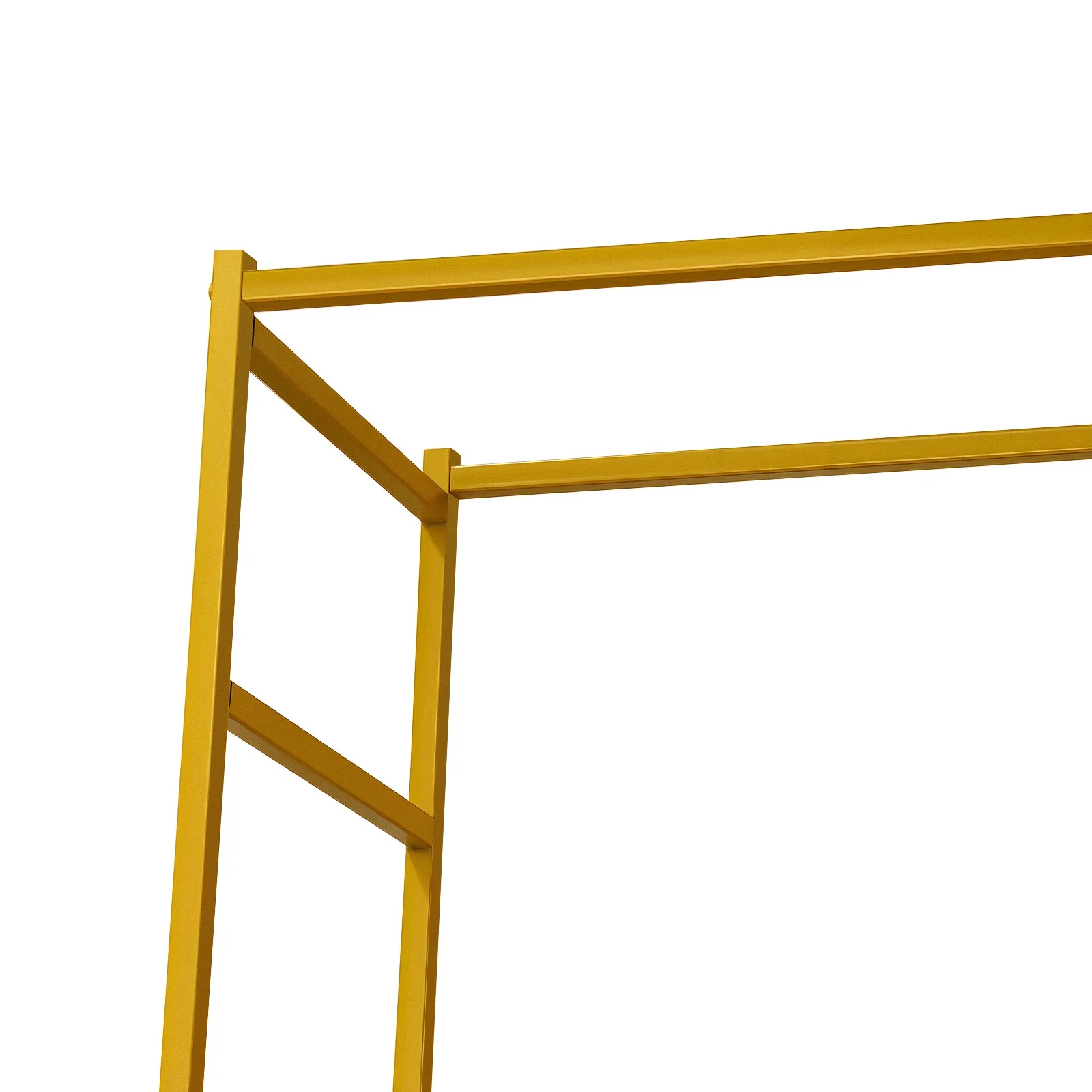 Heavy Duty Carbon Steel Ceremony Arch Frame High Temp Baking Paint Anti-Rust Square Outer Round Inner Design Reinforced Crossbar Rounded Safe Edge Detachable Easy Store For Salon Store Opening Commercial Event Floral Balloon Background Prop - view 6
