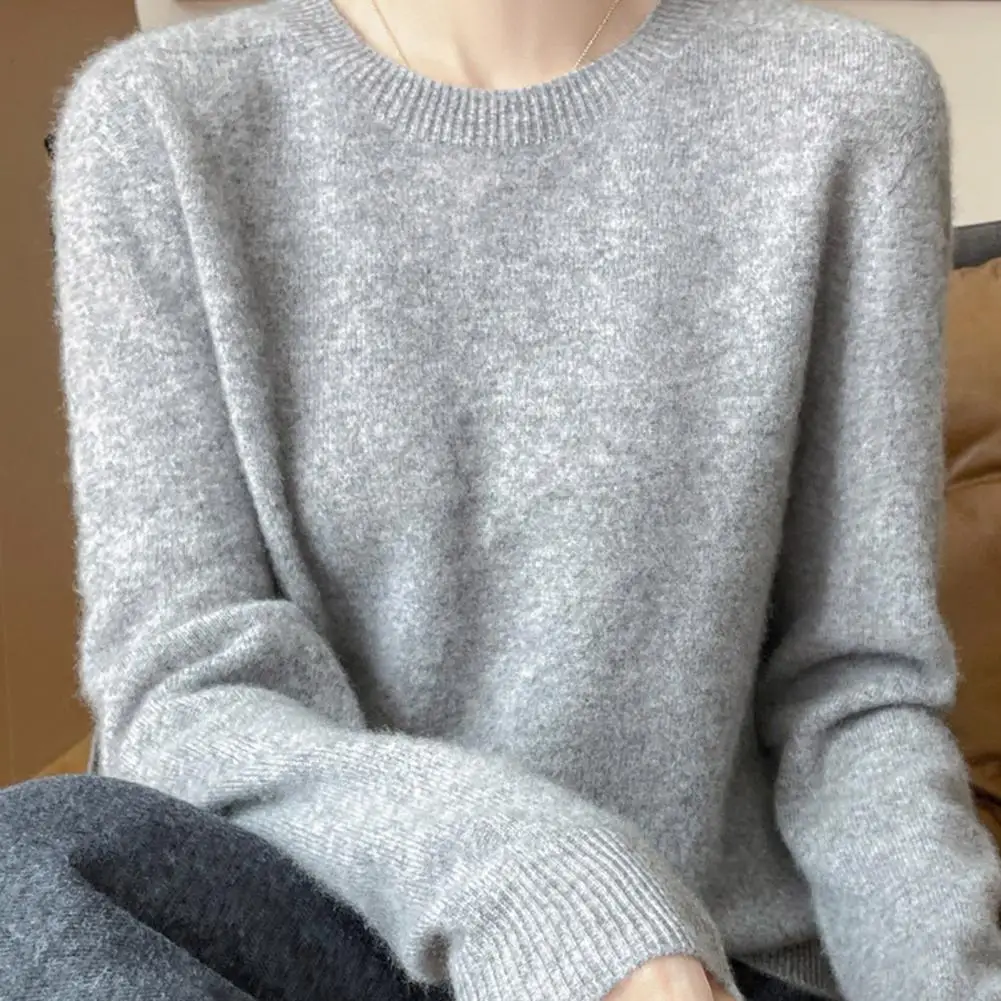 

Women Sweater High-grade Pure Cashmere Sweater Women's Autumn And Winter Thick Sweater Loose Wool Knit