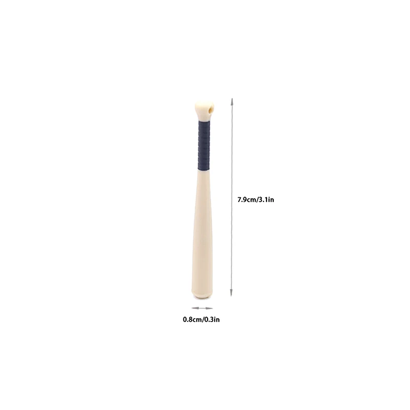 Modèles miniatures de batte de baseball 1/12 en 2 pièces pour maisons de poupées, décorations d'événements sportifs et jouets de micro-construction