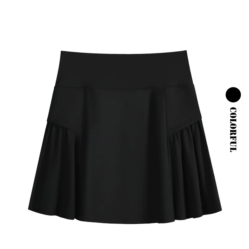 DRUR 2pcs Tennis Skirt Set Women Summer Sports Suit 2 Piece Fitness Top Skort Sets Ladies Golf Wear Set Sportswear Outfits 2025