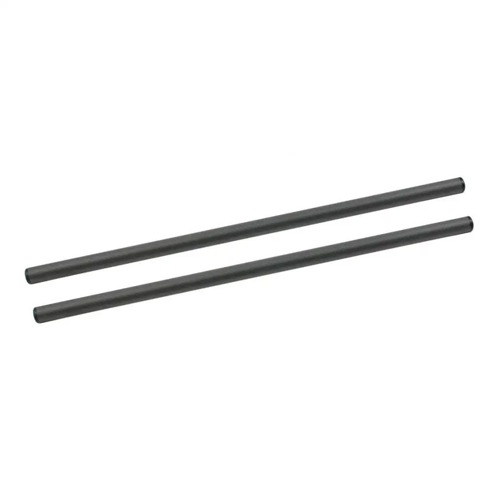 40cm Carbon Fiber Rod 15mm Diameter Rail Support for DSLR Camera Baseplate and Video Rig System