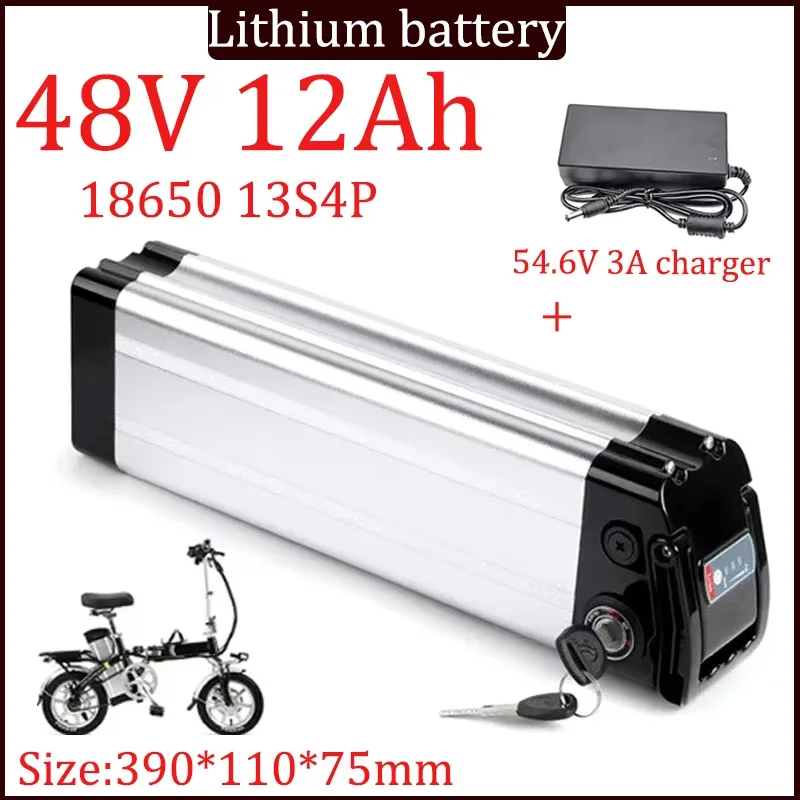 36V 48V 15/20/30/40Ah Original High quality Silver Fish Style batteria，500W 750W 1000W High-power 18650 Lithium ion battery pack