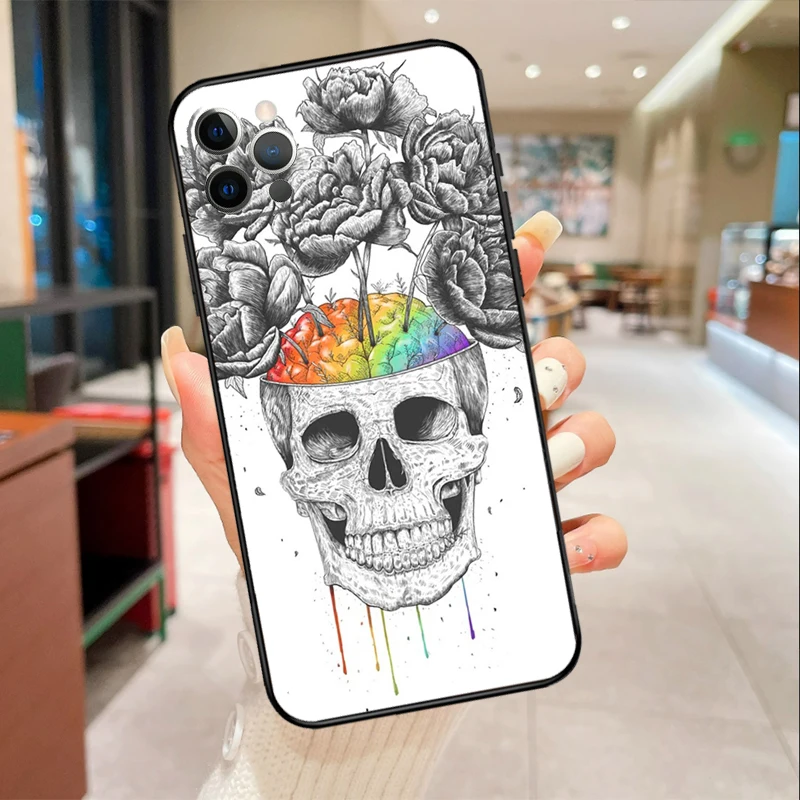 Medical Human Organs Brain Phone Case For iPhone 16 15 13 11 12 14 Pro Max Mini XR X XS Max 6S Plus Cover