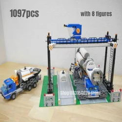 1097pcs Rocket Assembly & Transport Building Blocks 60229 Model Educational Bricks Toys Boys