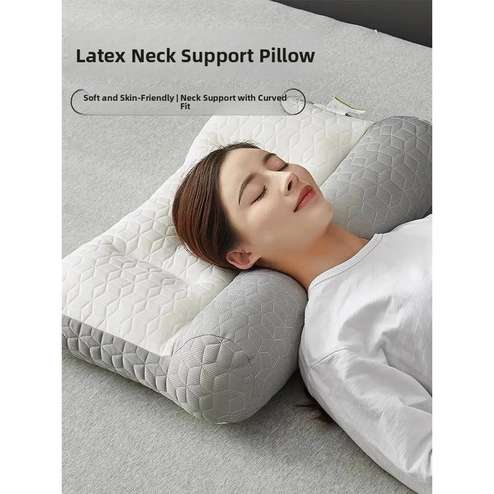 

Подушка из пены с эффектом памяти, латексный сердечник, поддержка, не провисающая кривизна для студентов, взрослых, пара для домашнего использования