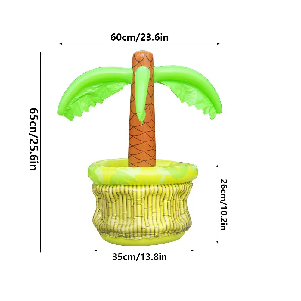Outdoor Inflatable Ice Bucket PVC Coconut Tree Inflatable Toy Swimming Pool Ice Bar Dining Plate Beverage Cooling Ice Bucket