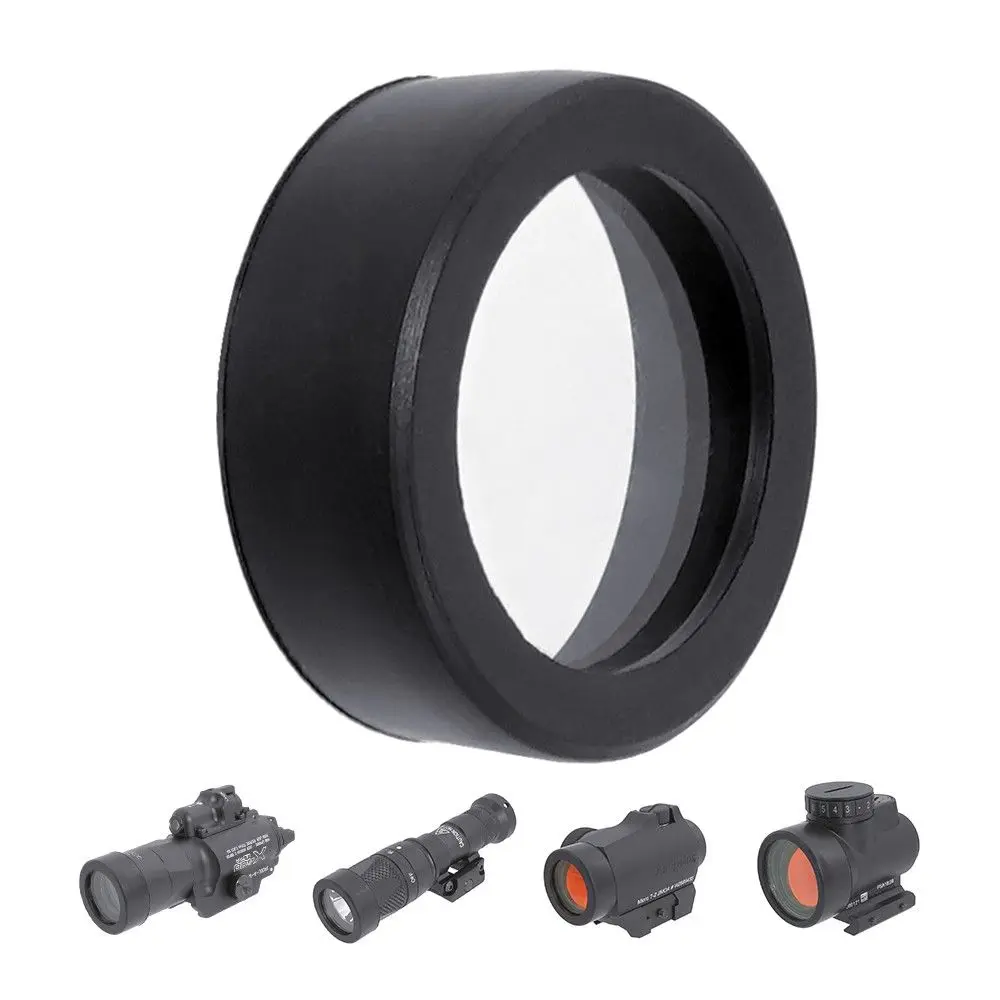 

Tactical Transparent Protective Front Cover Objective Lens 26/28/30/38mm For SF/Mod Flashlight T1T2/MROrds Red Dot Only Cover
