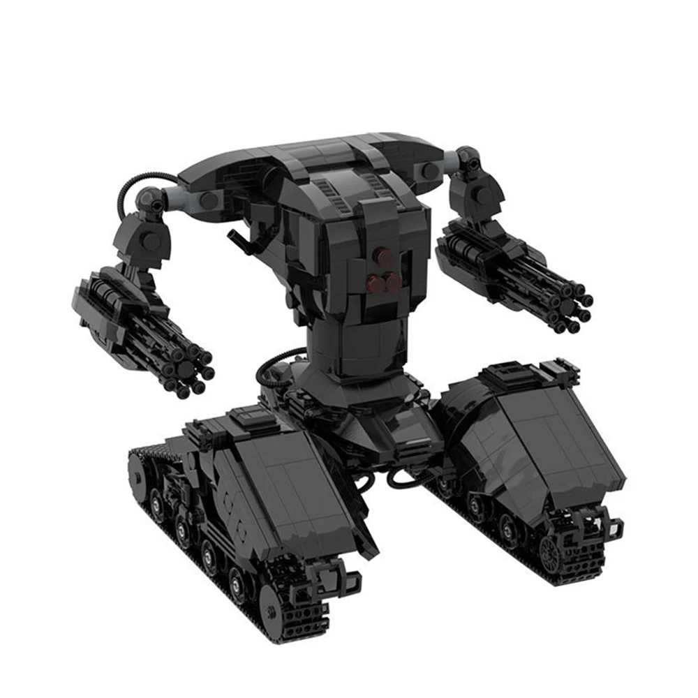 Gobricks MOC Mech 탱크 헌터 킬러 X1 로봇 빌딩 블록 세트, 군사 탱크 전투기 무기 교육 브릭 장난감, 어린이 선물