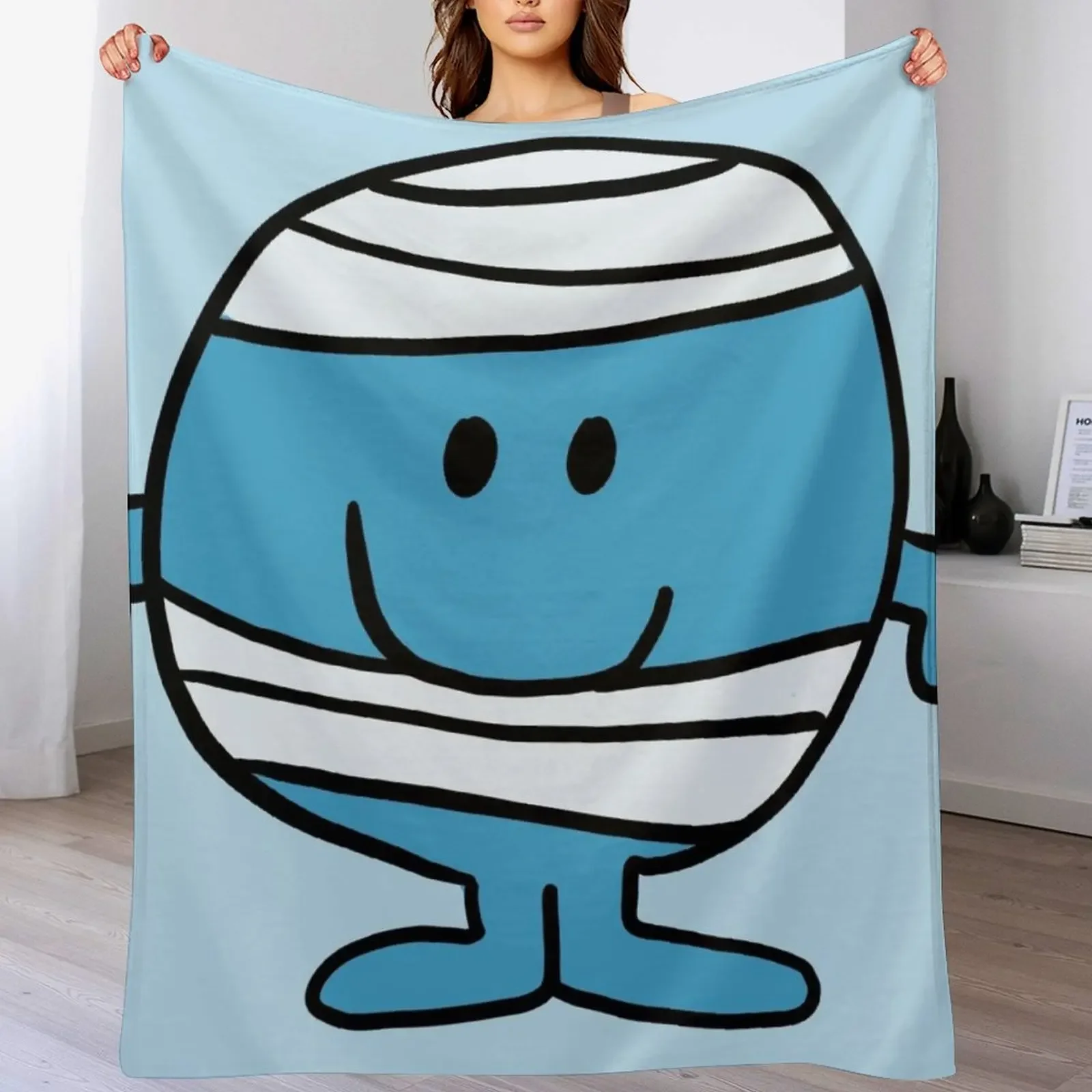 Little Mr Bumps Throw Blanket Cozy Light Blanket for Travel Camping Picnic