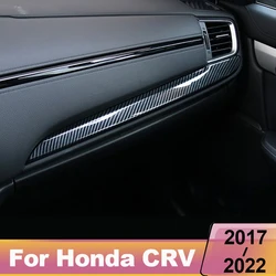 For Honda CRV 2017-2019 2020 2021 2022 Car Dashboard Center Control Edge Trim Garnish Sticker Strips Cover Styling Accessories