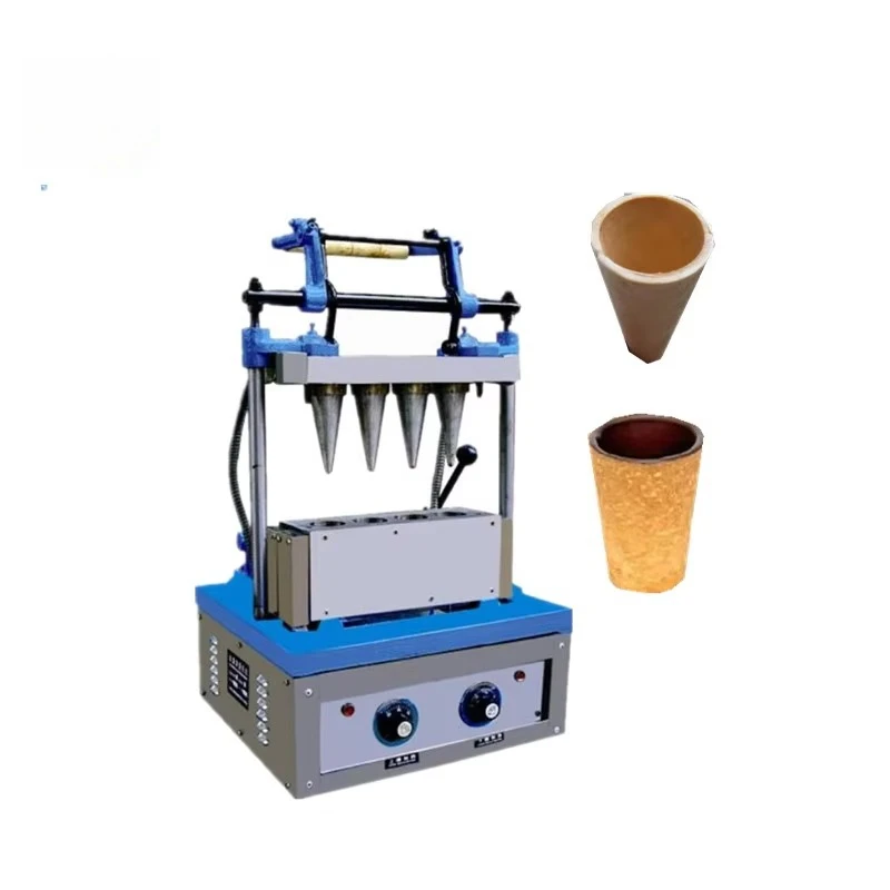 

Custom Semi Automatic Edible Tea Cup Machine Waffle Cup Making Machine