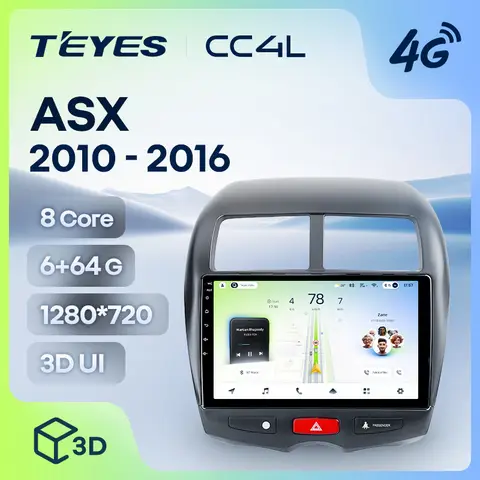 TEYES CC4L For Mitsubishi RVR Outlander Sport ASX 1 2010 - 2016 Car Radio Multimedia Video Player Navigation Stereo GPS Android