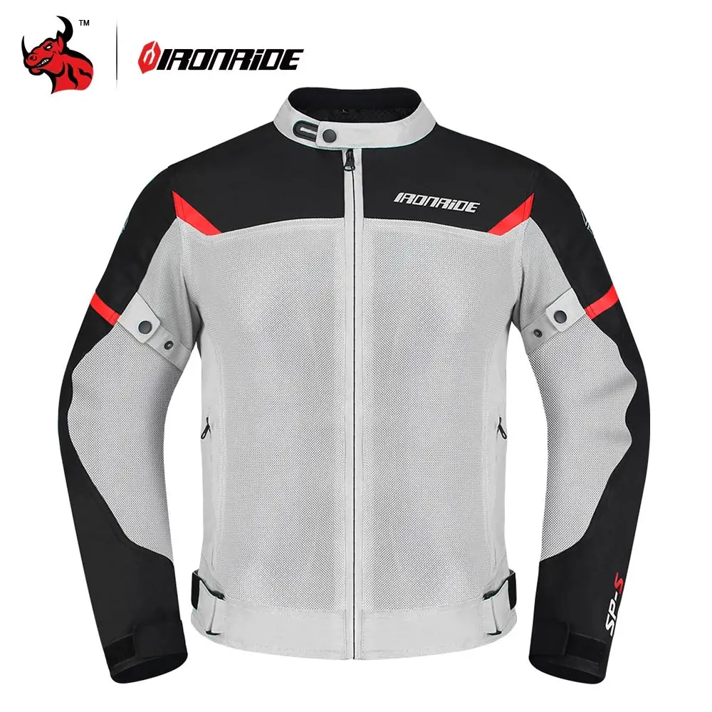 Black Red Beige Motocross Clothing Anti-Fall Motorcycle Equipment Wear-Resistant Motorcycle Jacket Reflective Men's Biker Jacket