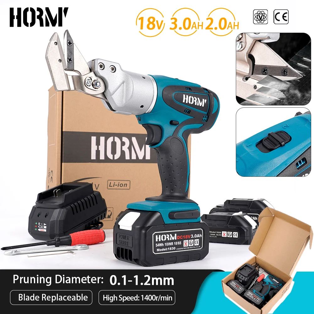 20V Cordless Electric Iron Scissor Metal Cutting Tool Iron Shear Sheet Cutter Scissor Carbon Steel Cutter For Makita Battery
