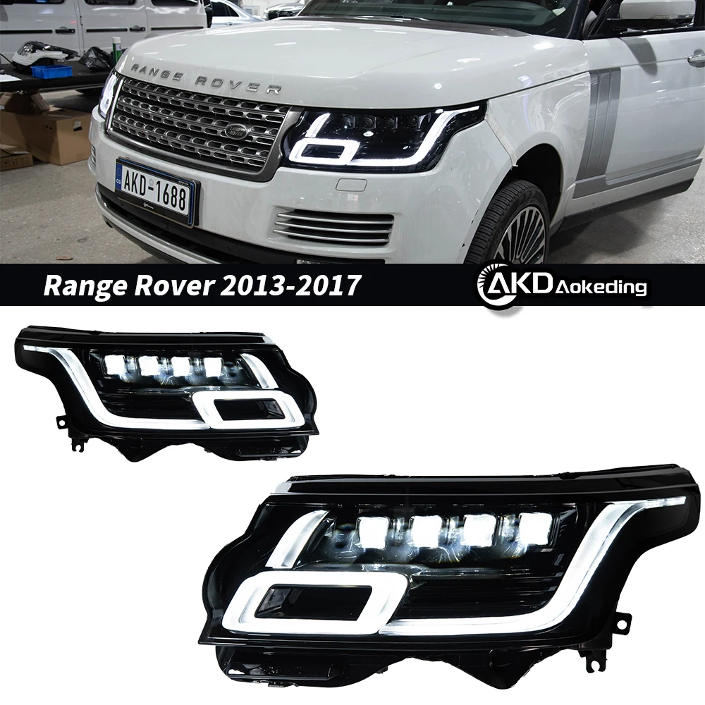 Auto Parts Headlights For Range Rover 2013-2017 latest Styling LED DRL signal turn signal Four lenses Car Accesorios Modified