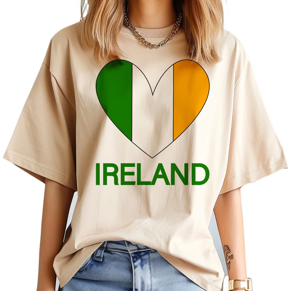 Irland Top Frauen Designer Sommer Harajuku Top weibliche Grafik Kleidung