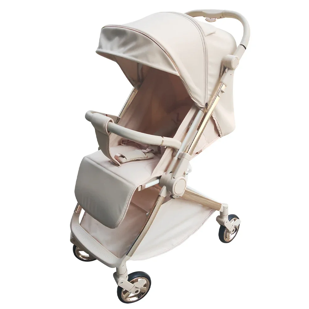 

En1888 High Quality Manufacturer Aluminium Alloy Frame Lightweight Stroller Baby Luxury Compact Folding Baby Stroller Pram