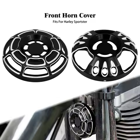 Motorcycle Black Front Speaker Horn Cover For Harley Sportster XL 1200 883 72 48 Iron Seventy Two Forty Eight 1996-2021 2022