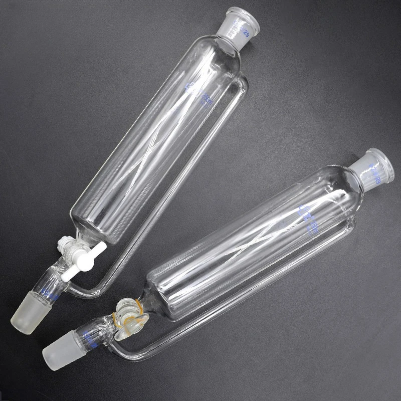 

60/125/250/500 мл постоянная цилиндрическая разделительная воронка с пробкой