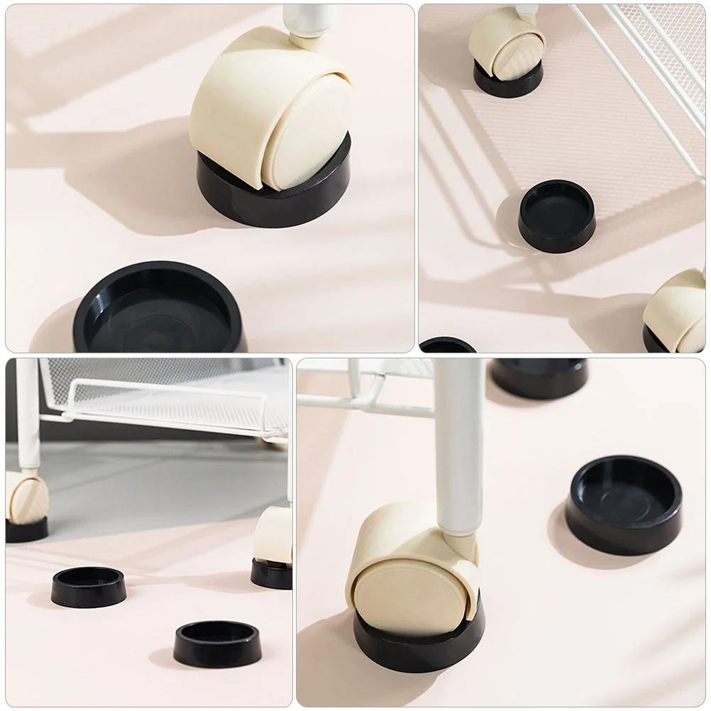 

4Pcs Furniture Leg Caps Non-Slip Rubber Caster Cups Chair Feet Protectors for Chairs Tables Stools Moisture