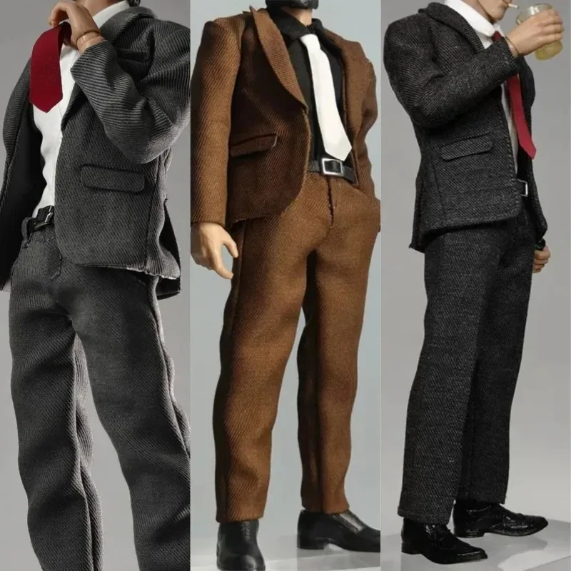 1/12 Scale Male Trend Business Suit Shirt with Tie Casual Trousers Set for 6inchs Noatman&Wind Toys Action Figures Body