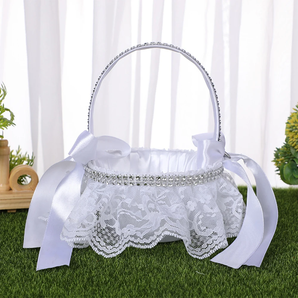 White Lace Wedding Flower Girl - Gardening Tools Girls 评论和价格