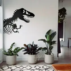 Dinosaur Skeleton Vinyl Wall Decal Park Animal Dino Decor T-Rex Wall Stickers Bedroom Decoration for Boys P850