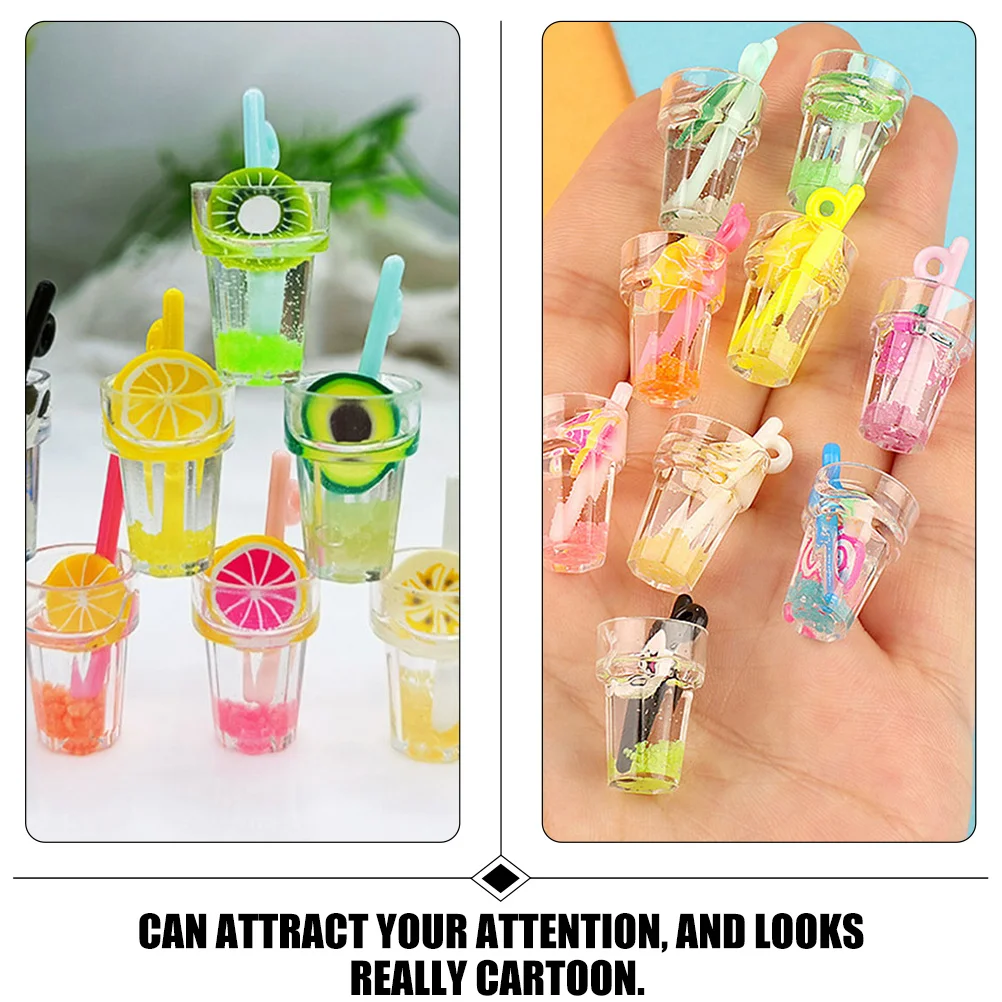 15 قطعة زجاجات مشروبات صغيرة مقلدة مختلط الألوان البلاستيك وهمية المشروبات ديكور للمنزل الصغير اكسسوارات المطبخ التظاهر اللعب مجموعة #3