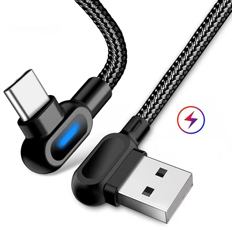 Usb To Type-C 90 De…