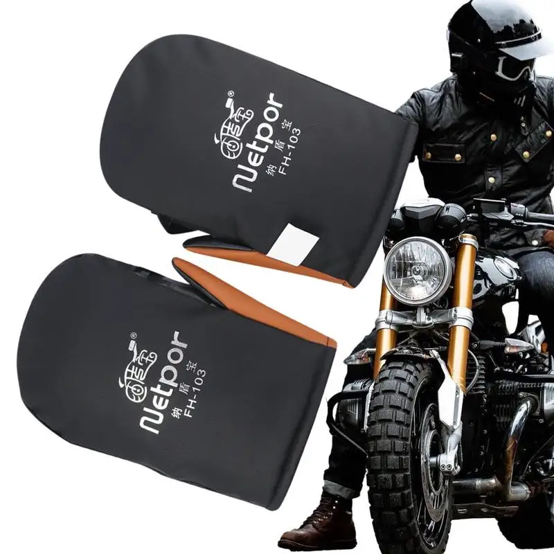 

Motorcycle Winter Muffs Universal Waterproof Windproof Handlebar Gloves coldProof Motorcycle Velvet Warm Riding Gloves For Rider