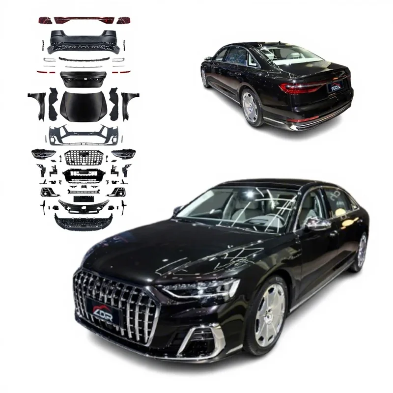 High Quality Horch Style Body Kit Fit For 2011-2017 A8 D4 Upgrade To 2023 A8 D5PA LED Headlight Facelift Parts