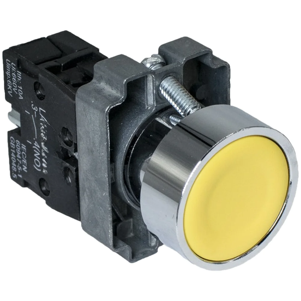 Industrial Zinc Alloy LA188 Push Button Switch For Machinery Control With Indicator Light Start Stop Key And 22mm Diameter