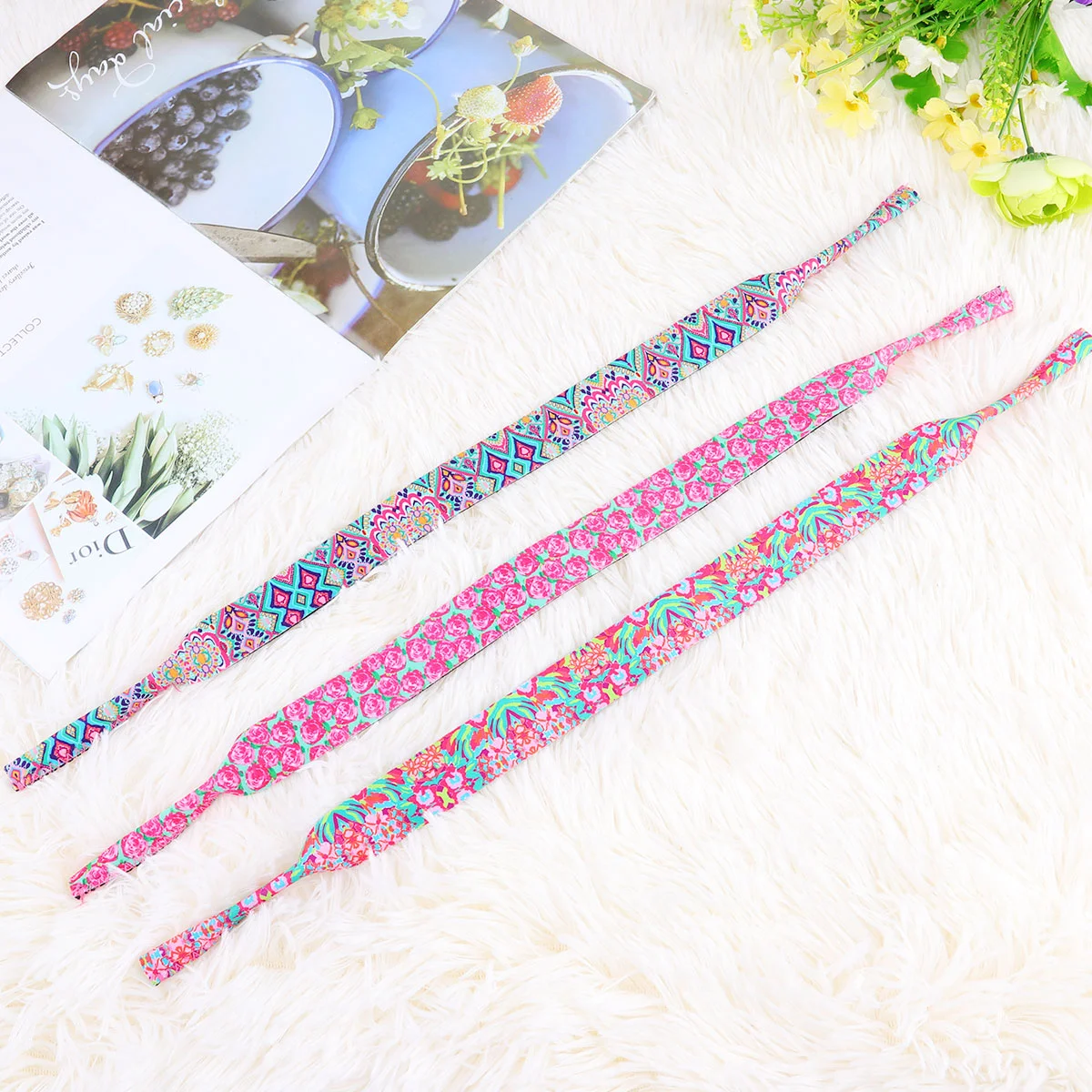 Kacamata gantung 3 buah, kacamata renang tali Lanyard