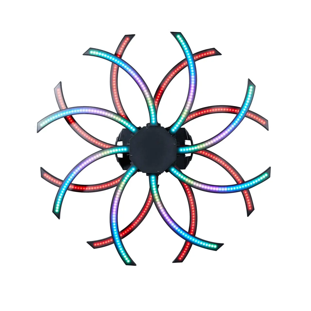 

DMX512 Quick Install 180W RGBWA LED Moving Head 16-corner Windmill Full Color Effect Light for Ceiling Background Party Club