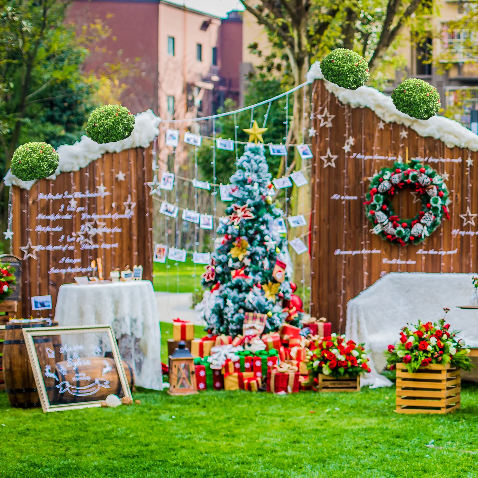 

6 шт., искусственная зеленая шаровая рамка, стойка для хранения цветов, пластиковая искусственная клетка для растений, декоративные садовые принадлежности