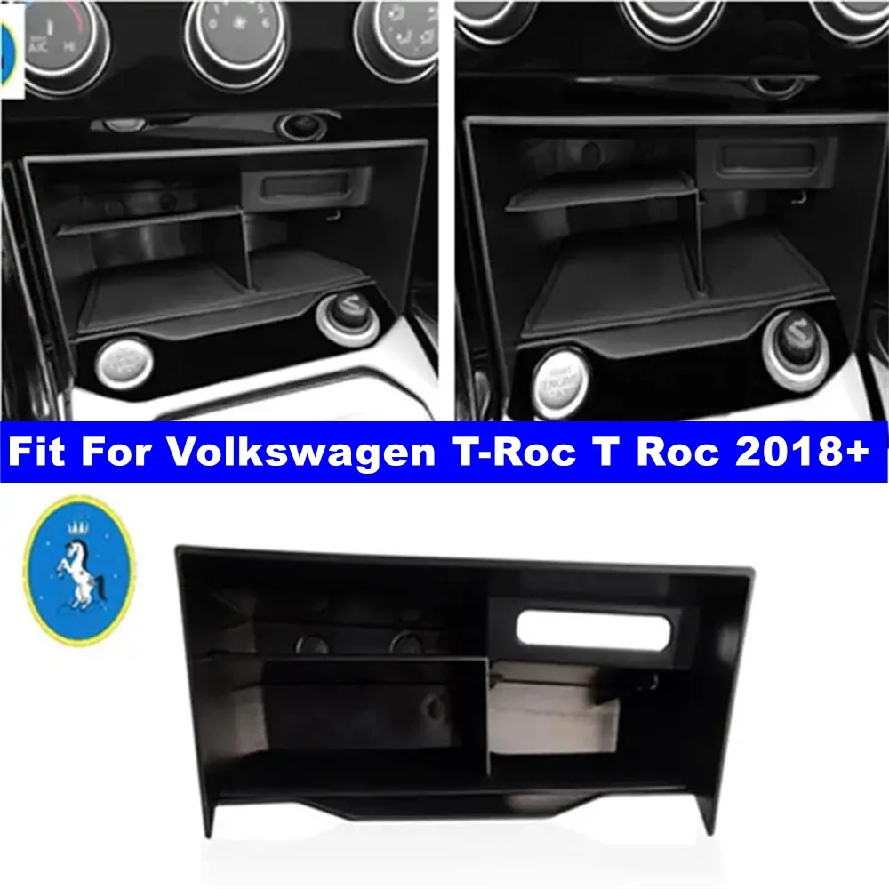 

Auto Accessories Central Armrest Storage Box Console Arm Rest Tray Pallet Container Cover For Volkswagen T-Roc T Roc 2018 - 2021