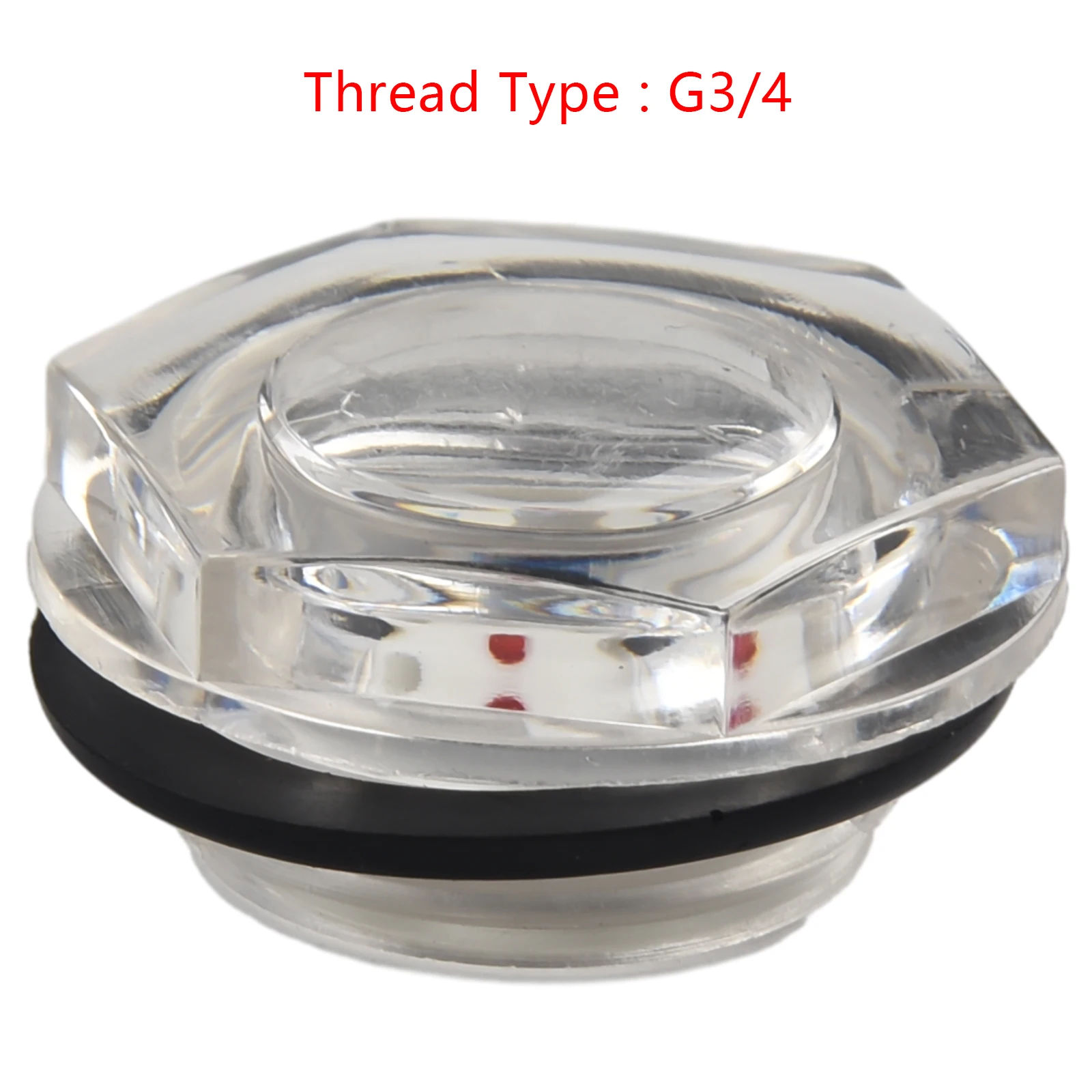 Transparent Oil Sight Glass, G34 Male Thread Air Compressor Fittings, Made with Quality Material, Sealed with O rings