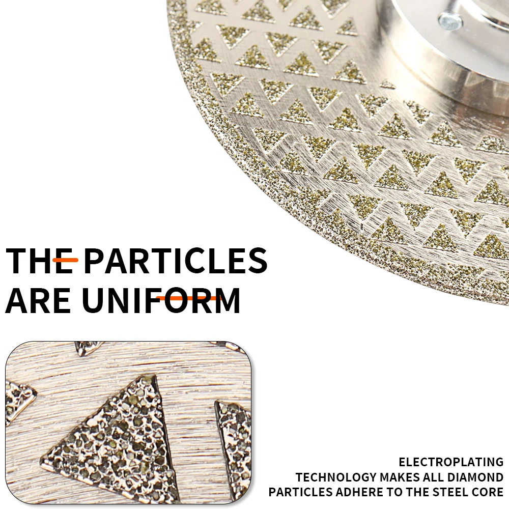Gegalvaniseerde dubbelzijdige doorslijpschijf Diamantzaagblad Haakse slijper Slijpschijf voor marmeren granieten tegels en beton