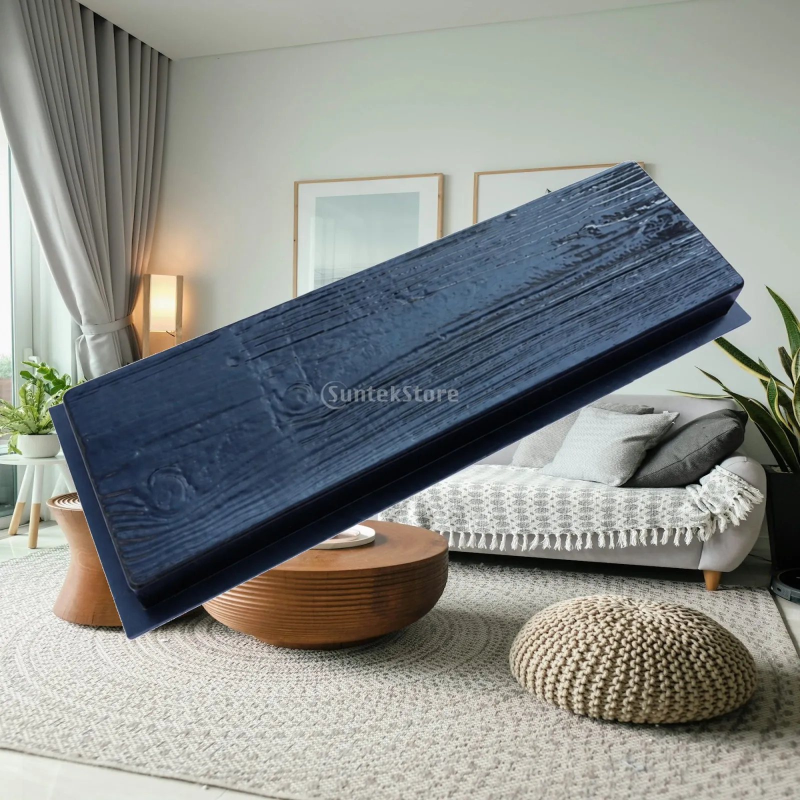 Moule de pavage réutilisable à motif de grain de bois pour allées de jardin et patios, épaissi pour les bricoleurs