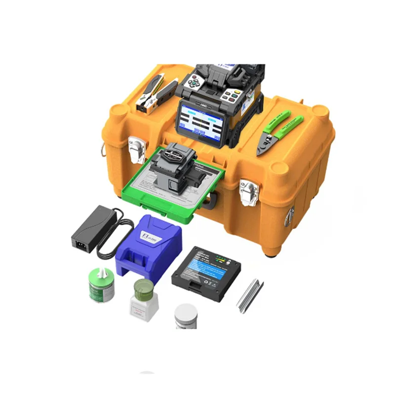 KL-280E All-rounder Middle Trunk Line Fusion Splicer 6 Motors Optical Core Welder Splicing Machine Tool Kits Touch Screen