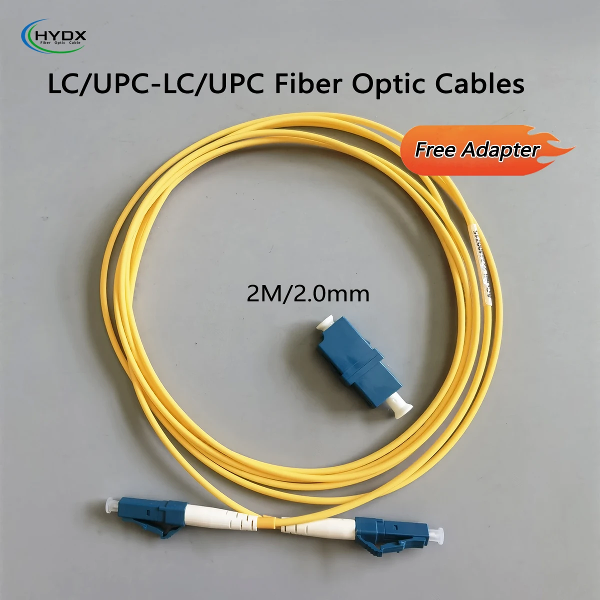 

Cable Fibre Optique LC/UPC-LC/UPC Simplex Mode 2M 2.0mm LSZH G657A2 Indoor FTTR Fiber Optic Cable With LC Adapter Extension Cord