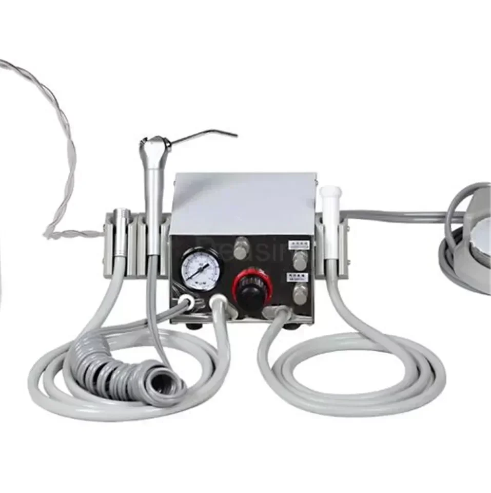 Dentals Compact Turbine Portable Stainless Steel Integrated Turbine / with Deluxe Multi-Function Pedal Works with Air Compressor