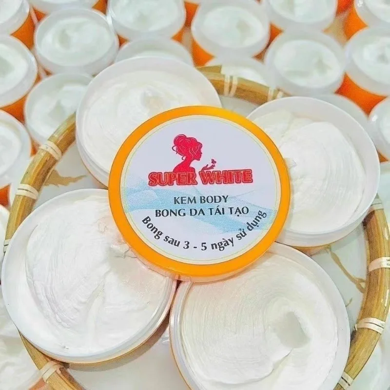 150g Vietnam Kem Body Bong Da Tai Tao SUPER WHITE Dark Skin, Lightening, Brightening and Cleansing, Whitening Body Skin Care