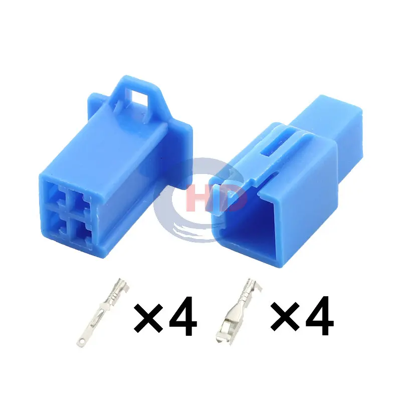 

1-20 sets 4pin auto wiring harness plug cable electric plug connector HD041A-2.8-11BL HD041A-2.8-21BL