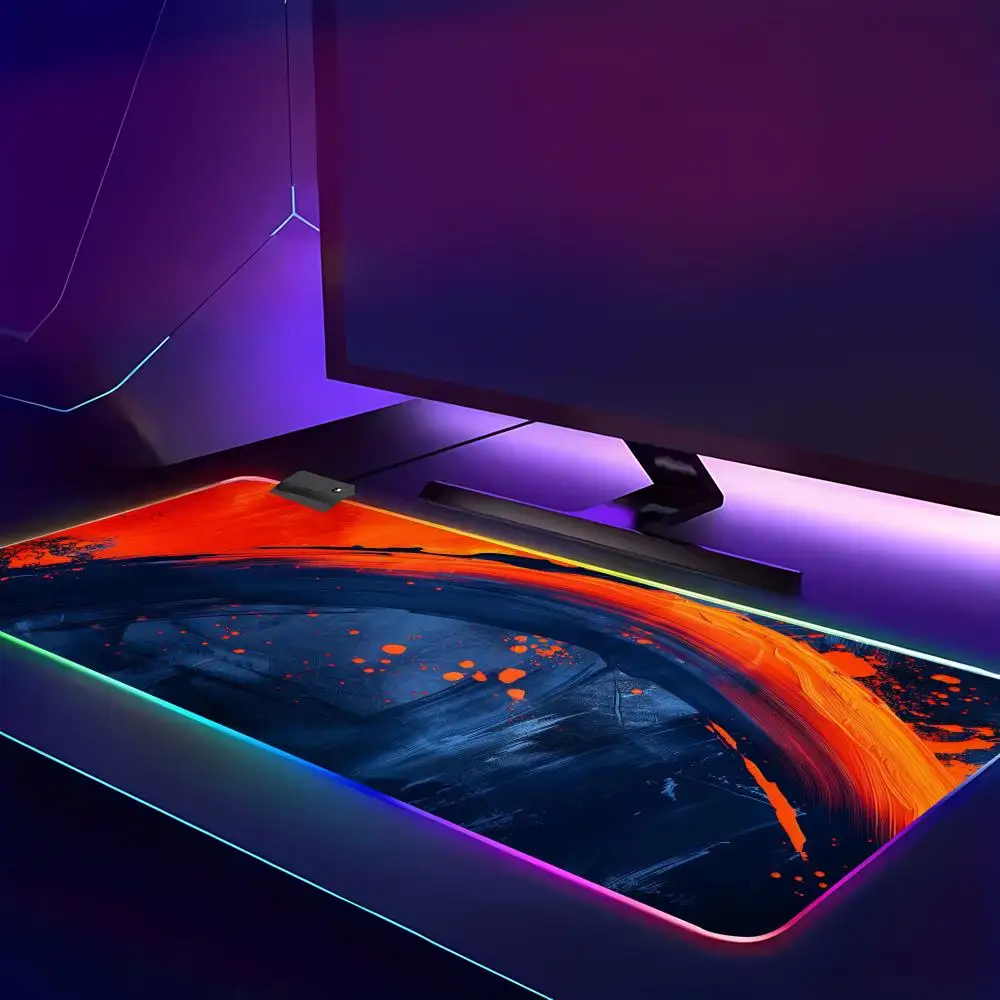 HD RGB Abstract Fluid Gaming Mouse Pad Desk Gadgets Mouse Mat Office Accessories  Mouse Carpet Computer Mat Gaming Setup HYBXAXC