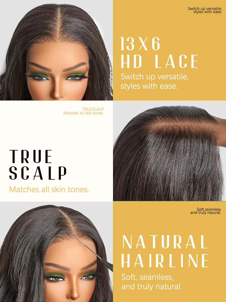 Natural Brazilian Human Hair Wig 40 Inch 200% Density Body Wave 360 5*5 13*4 13*6 HD Transparent Lace Frontal Wig for Women image 6