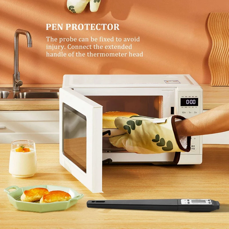 Promotion! Cooking Food Thermometer Digital Instant Reading Meat Thermometer Barbecue Thermometer High Precision Kitchen Thermom